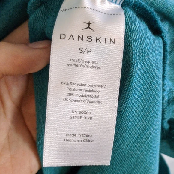 💙 Danskin Teal Athletic Lightweight Sweatshirt - Picture 4 of 4